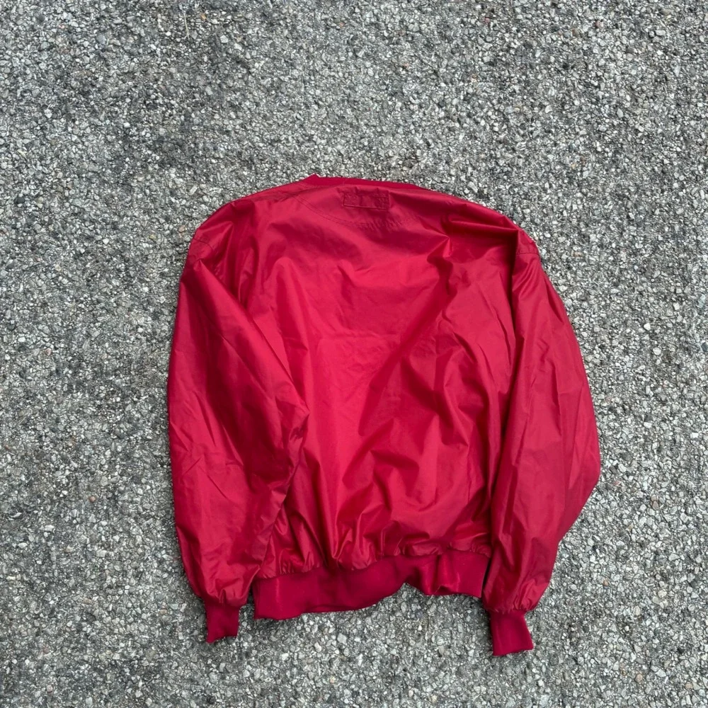 Sport-Tek Port Authority Amarillo Corvette Club Red V-Neck Windshirt Vintage M